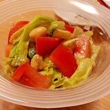 夏野菜とお豆の簡単サラダ